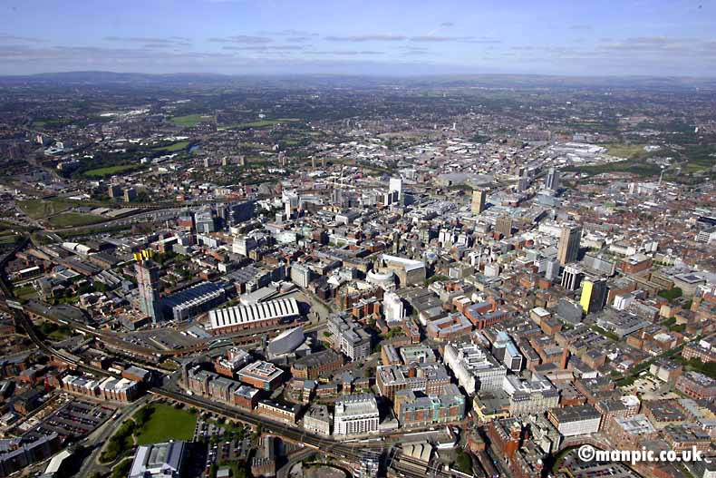 aerial photo of manchester
          